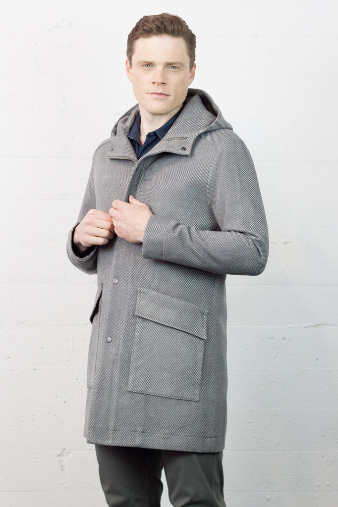 Climate Coat Silver Wool