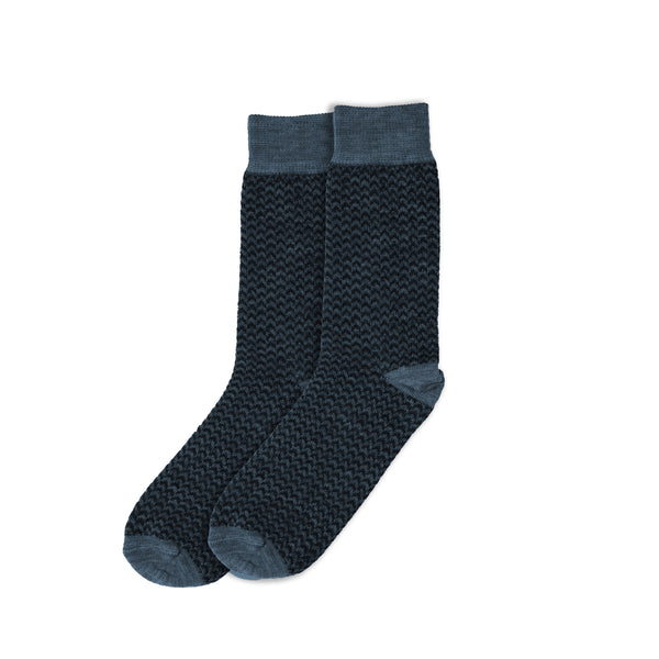 Fish Scale Denim Wool Socks