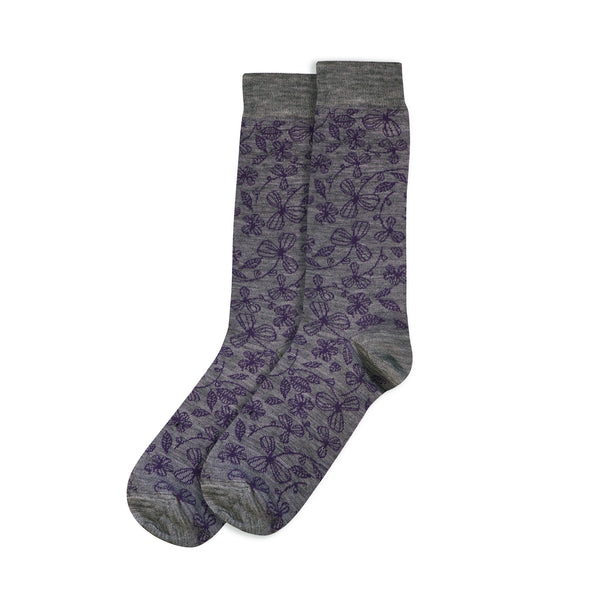 Purple Petals Socks