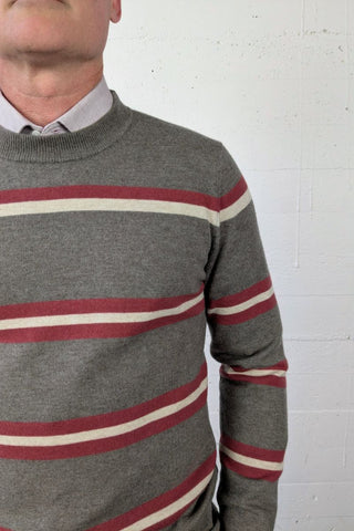B&L Mocha Stripe Crew