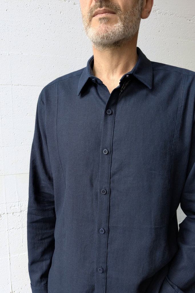 Tux Shirt HB Ink Linen