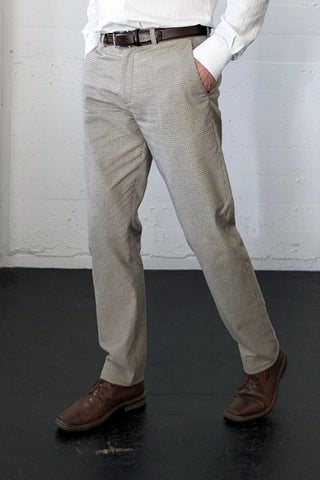 Belmont Latte Houndstooth