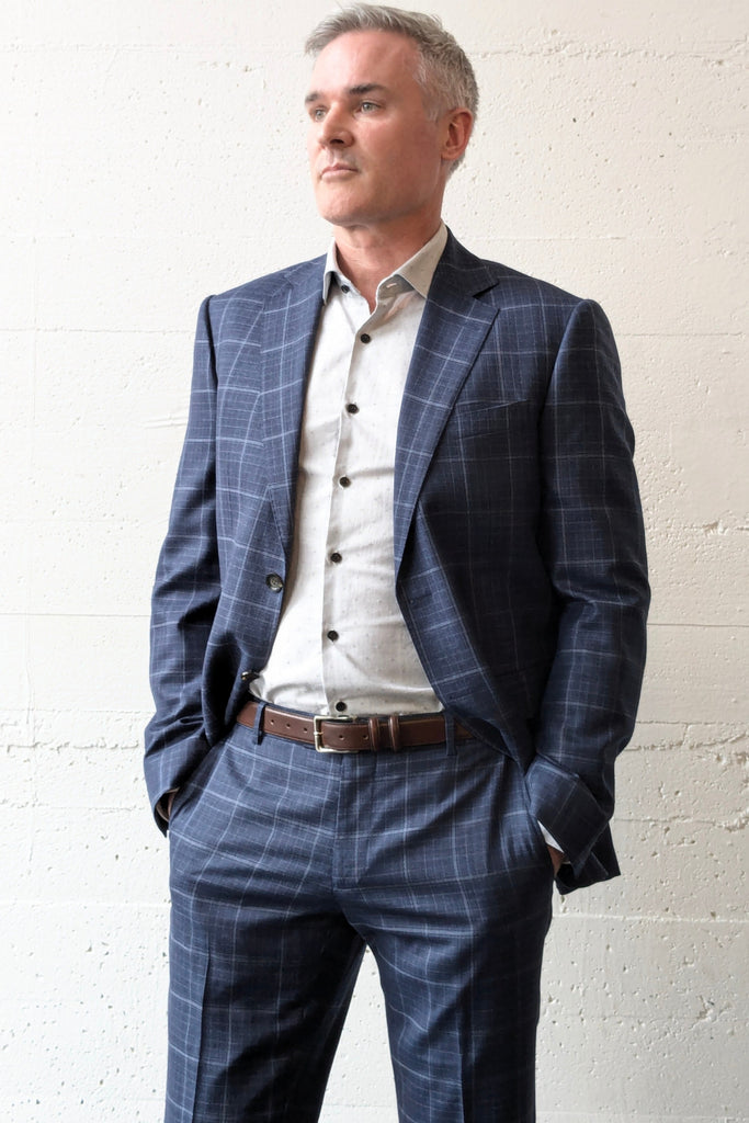 JB Suit Oxford Plaid