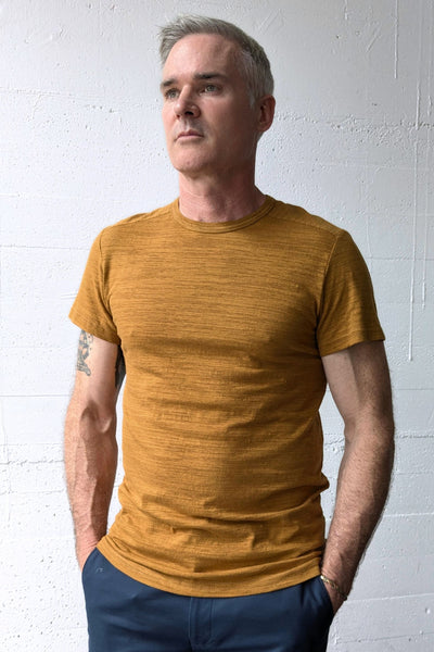 Crossroads Tee Russet Stripe