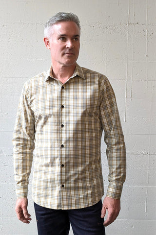 Honda Shirt Mustard Check