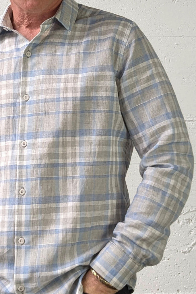 Honda Shirt Canton Linen Check