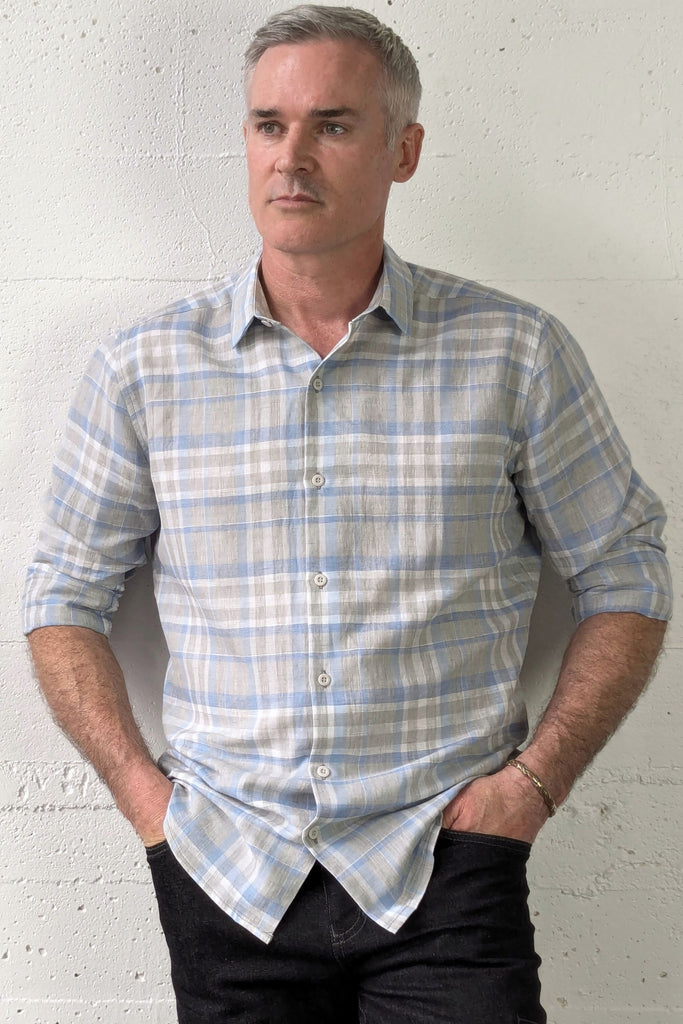 Honda Shirt Canton Linen Check