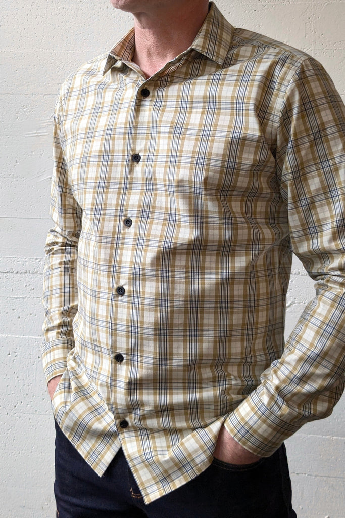 Honda Shirt Mustard Check