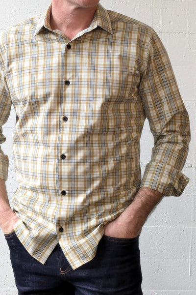 Honda Shirt Mustard Check
