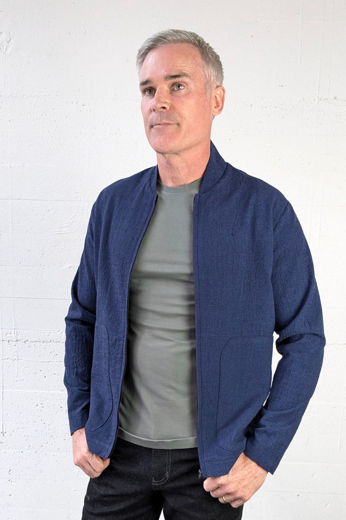 Dodge Jacket Blueberry Crepe