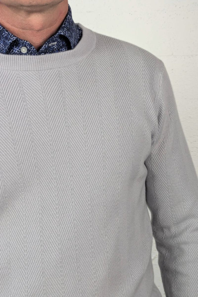 B&L Chevron Crew Silver