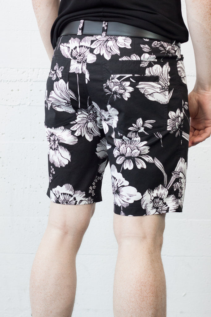Austin Short Black Floral