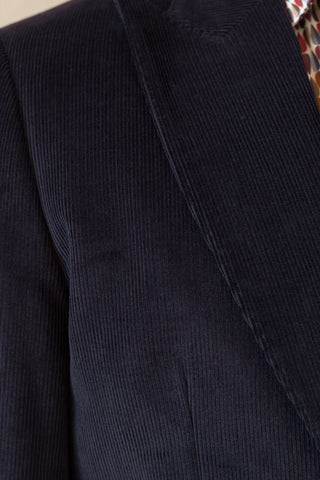 Navy Micro Cord Blazer