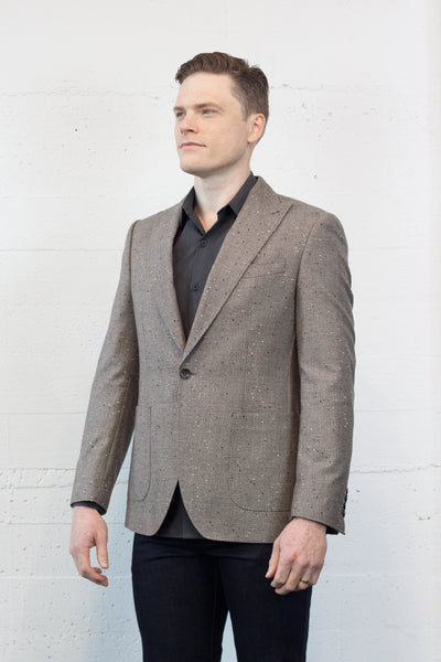 Soft Brown Glen Donegal Blazer