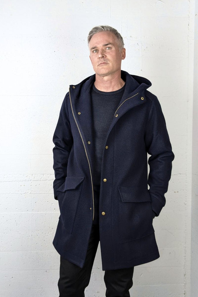 Climate Coat Ink Navy Steep Twill