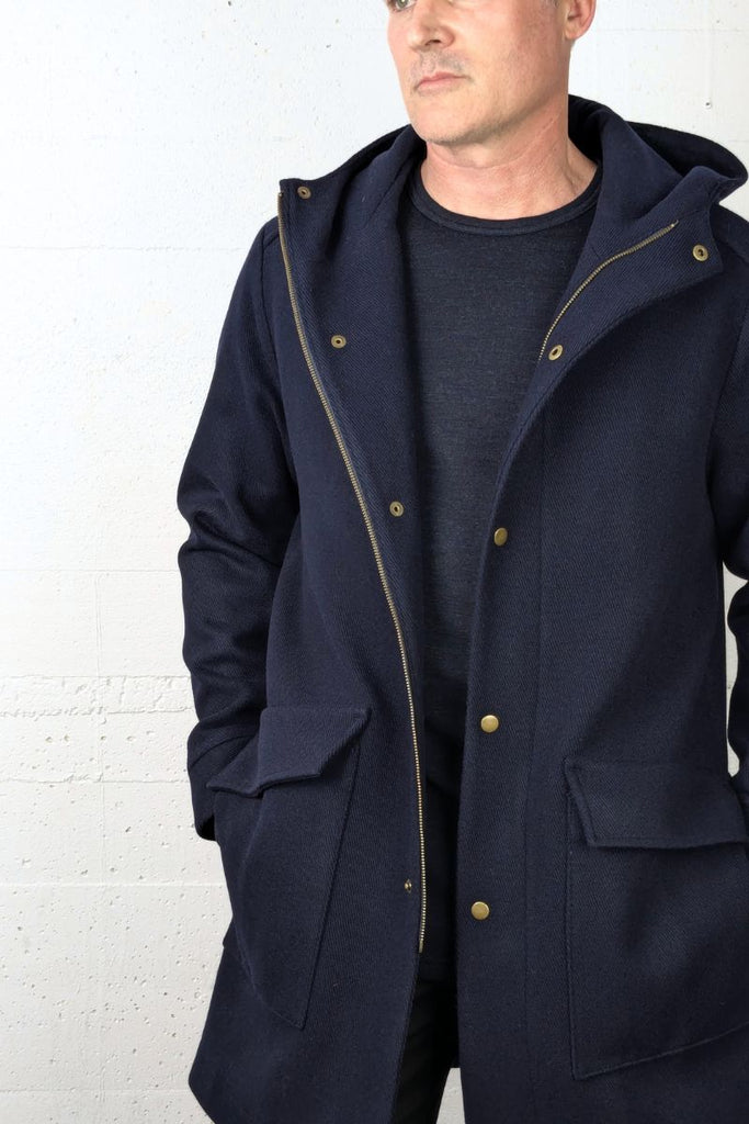 Climate Coat Ink Navy Steep Twill