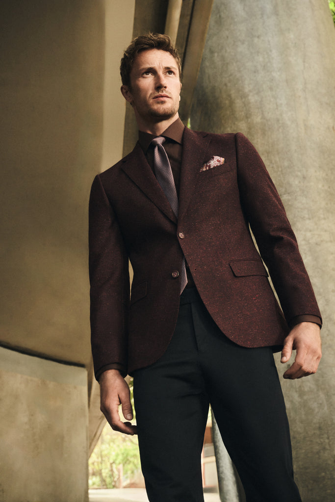 CAM Blazer Bordeaux Donegal