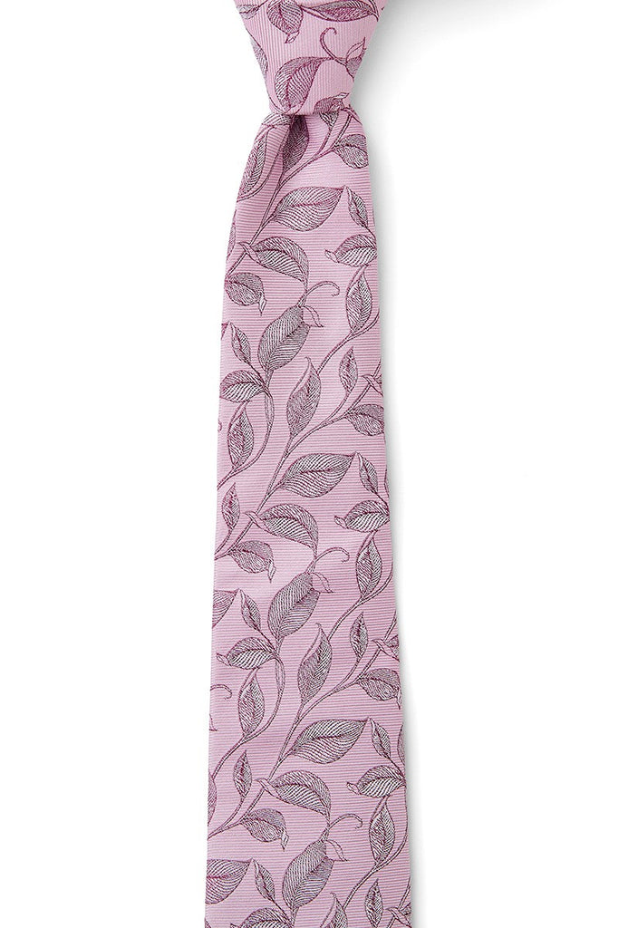 GIB Tie Pink Hue Leaves