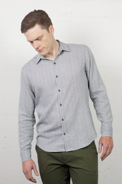 Tux Shirt Storm HB Linen