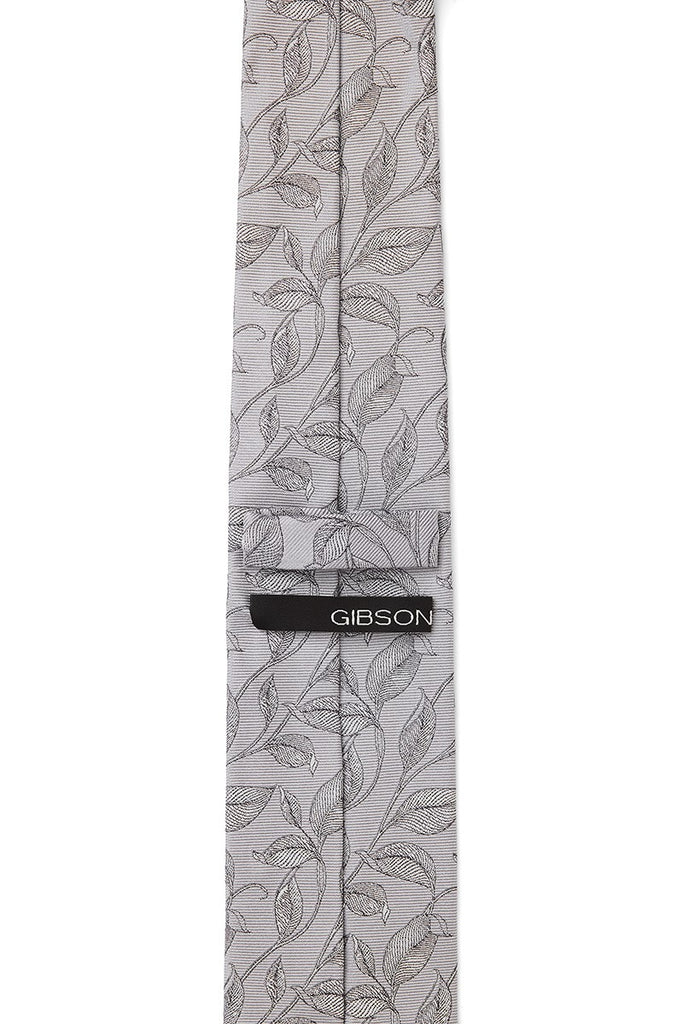 GIB Tie Grey Hue Leaves
