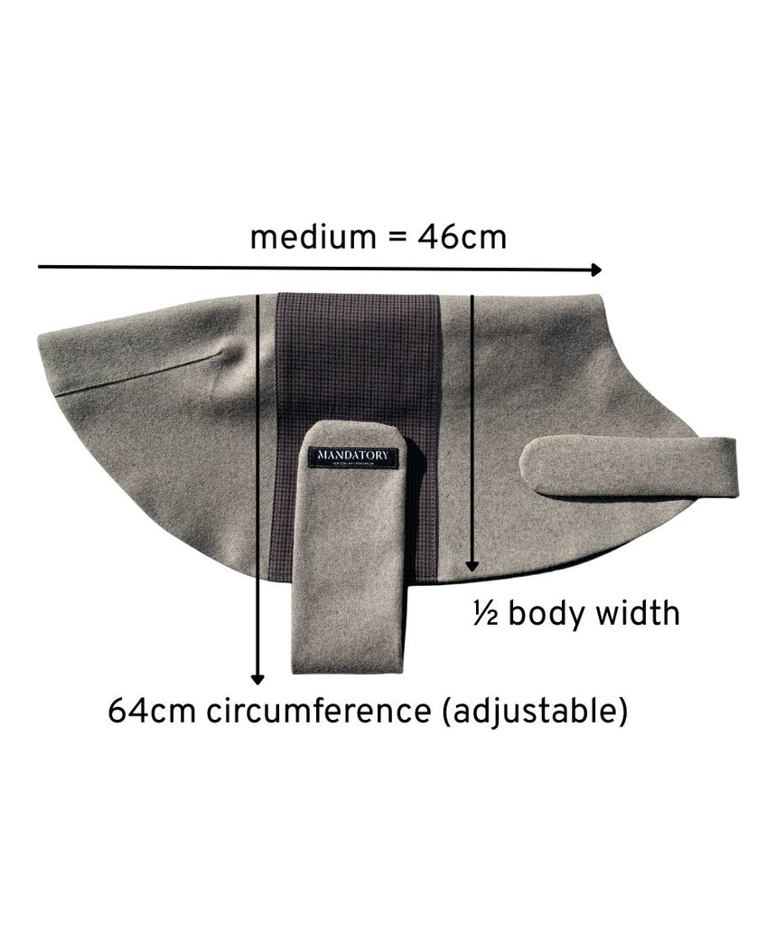 Dog Coat Grey Marle