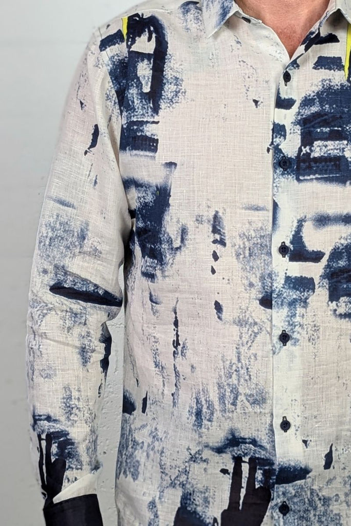 Honda Shirt Ink Spill Linen