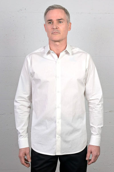Honda Shirt White Seersucker
