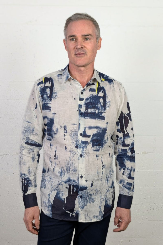 Honda Shirt Ink Spill Linen