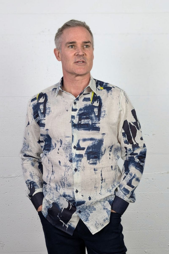 Honda Shirt Ink Spill Linen