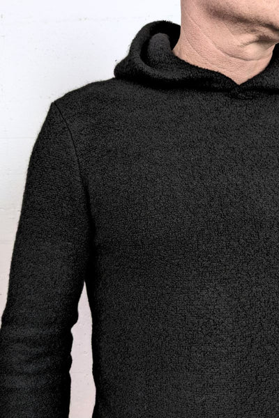 Hoodie Asphalt Boucle Wool
