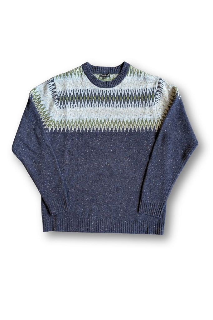 B&L Fair Isle Crew Navy