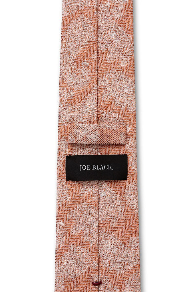 JB Tie Orange HB Paisley