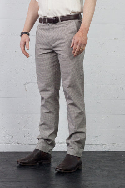 Belmont Latte Houndstooth