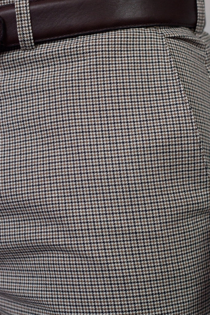 Belmont Latte Houndstooth