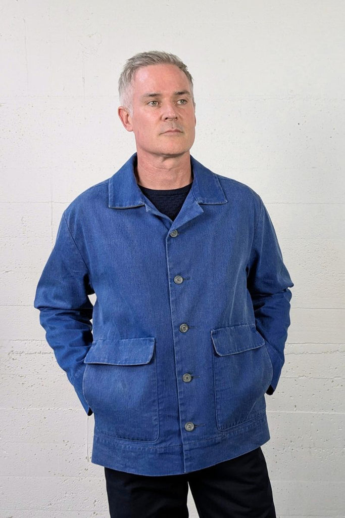 Lincoln Jacket Sandwashed Blue