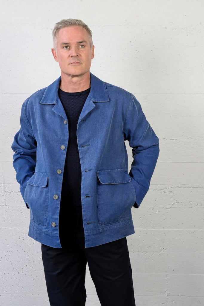 Lincoln Jacket Sandwashed Blue