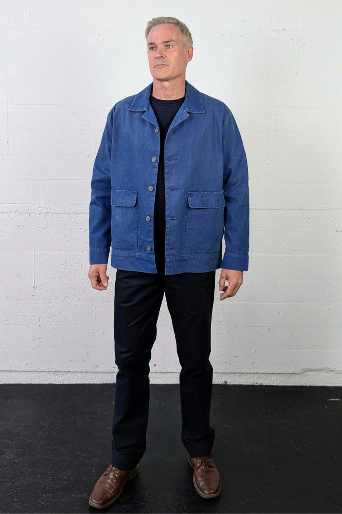 Lincoln Jacket Sandwashed Blue