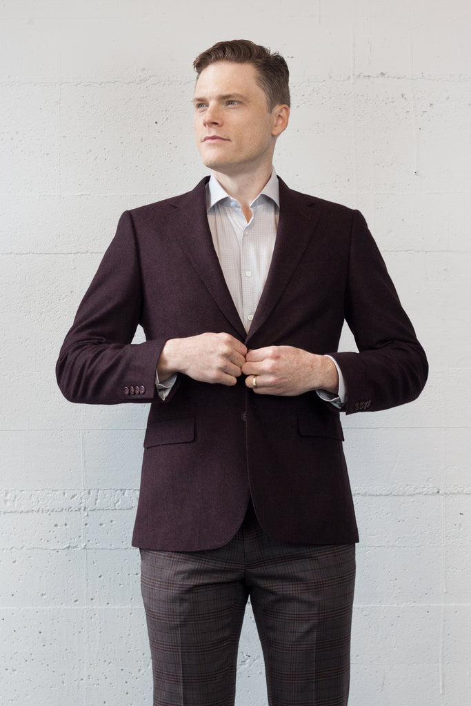 CAM Blazer Bordeaux Donegal