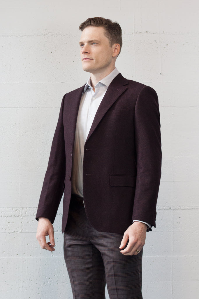 CAM Blazer Bordeaux Donegal