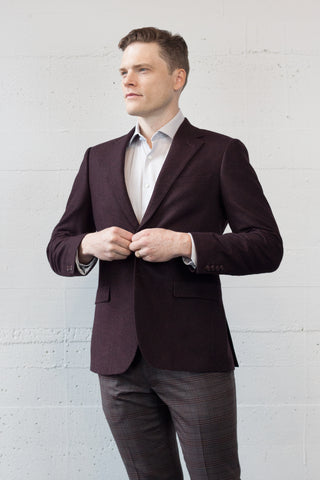 CAM Blazer Bordeaux Donegal