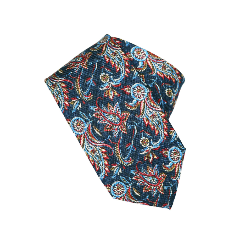 Tie Monti Castello Denim Vintage Paisley
