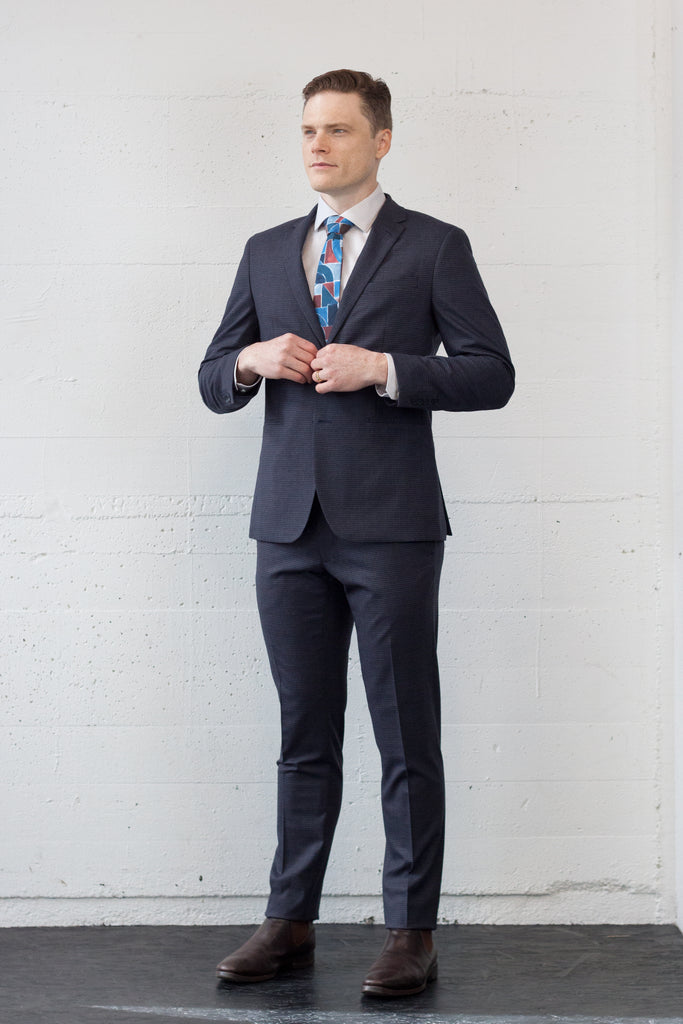Typography Check Suit
