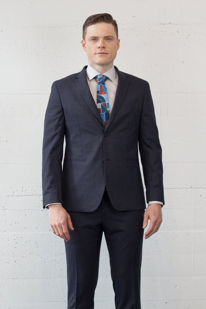 Typography Check Suit