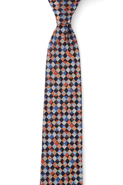 DOM Tie Harlequin Orange