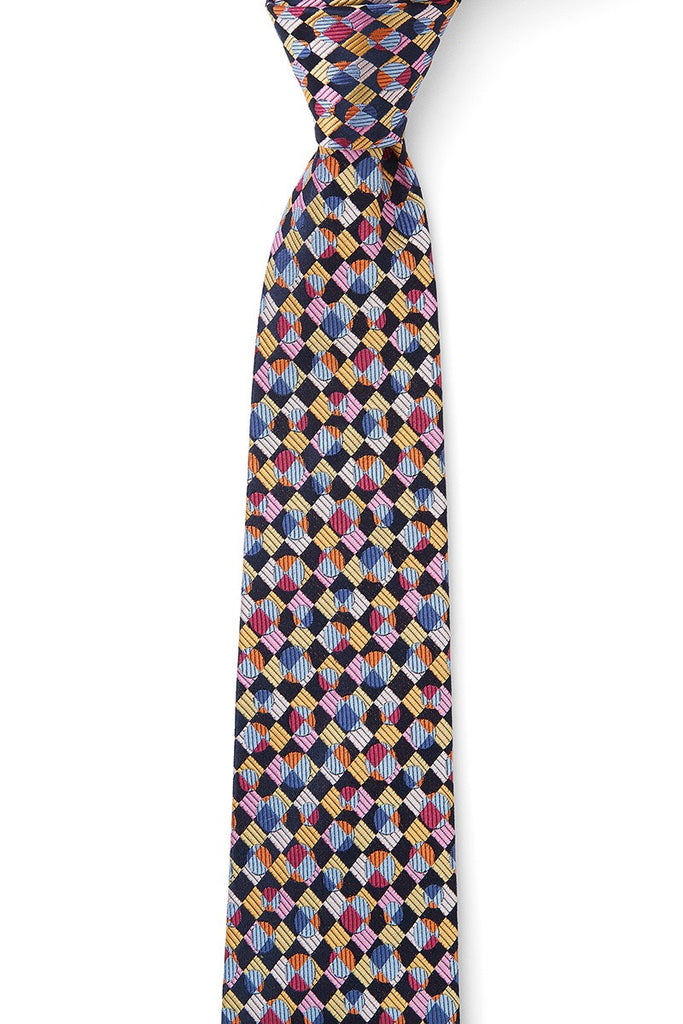 DOM Tie Harlequin Yellow