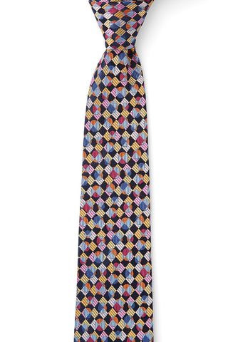 DOM Tie Harlequin Yellow