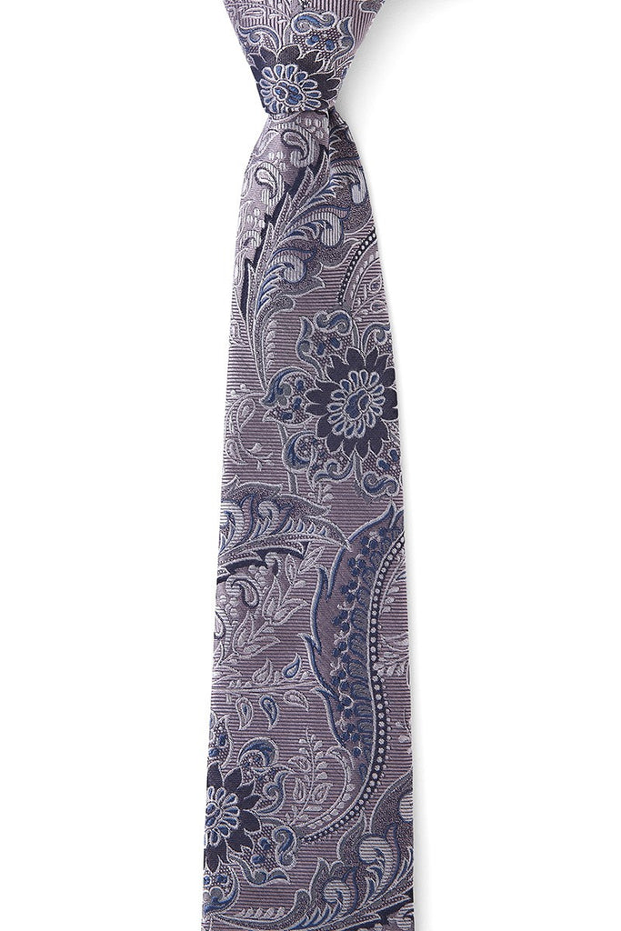 GIB Tie Floral Paisley Mauve