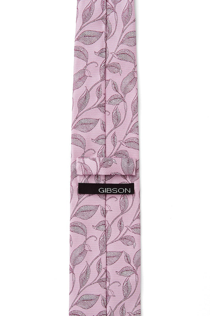 GIB Tie Pink Hue Leaves