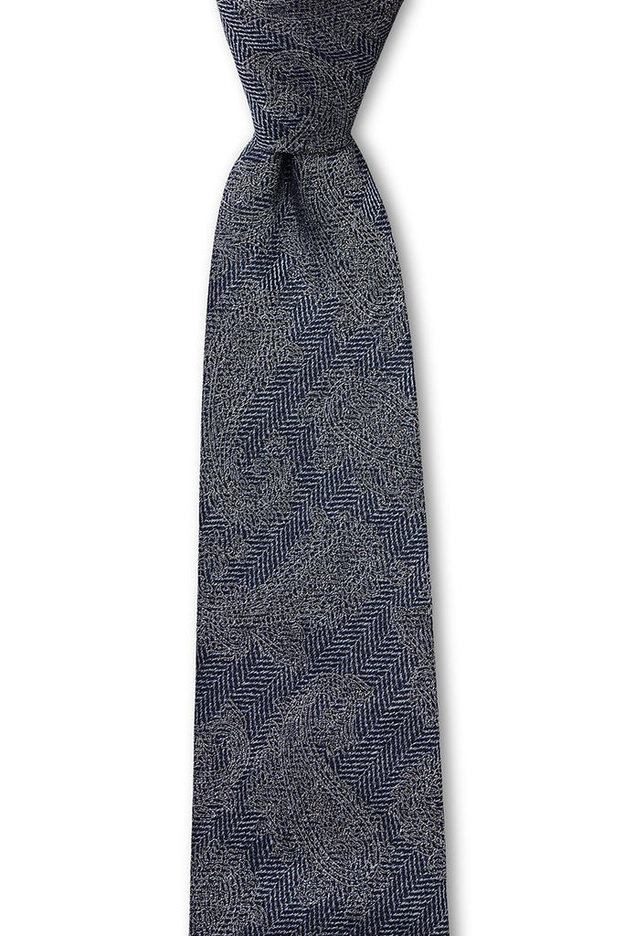 JB Tie Denim HB Paisley