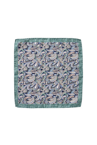 JB Kerchief Floral Paisley Sage